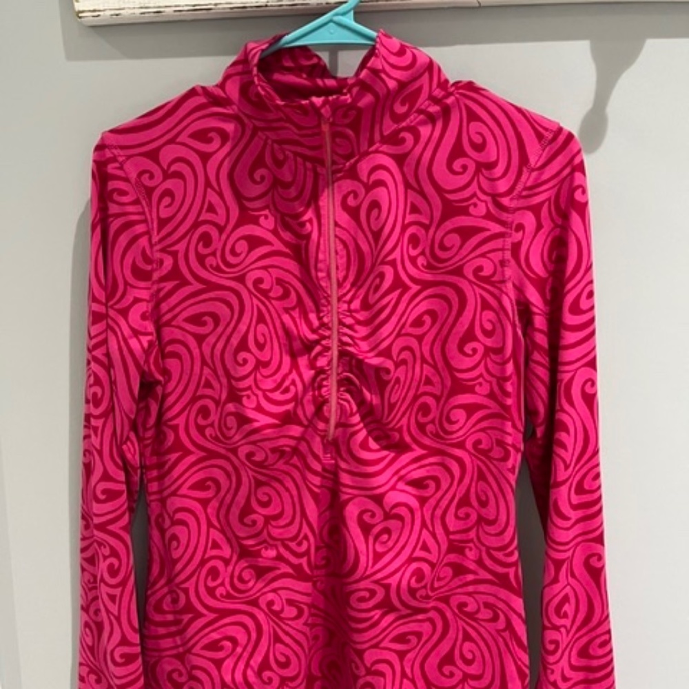 Athleta Barbiecore Half Zip